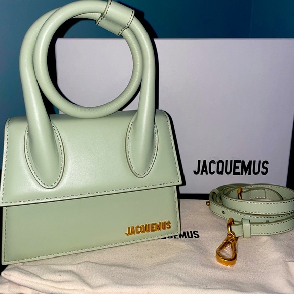 Jacquemus Handbags - JACQUEMUS Le Chiquito Noeud Green La montagne